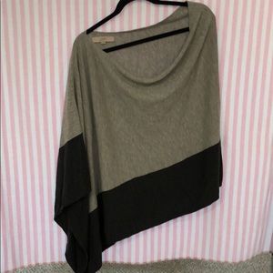 Ann Taylor LOFT asymmetrical poncho